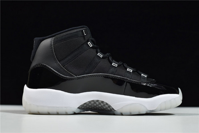 Air Jordan 11 25th Anniversary Black Silver Eyelets CT8012-011