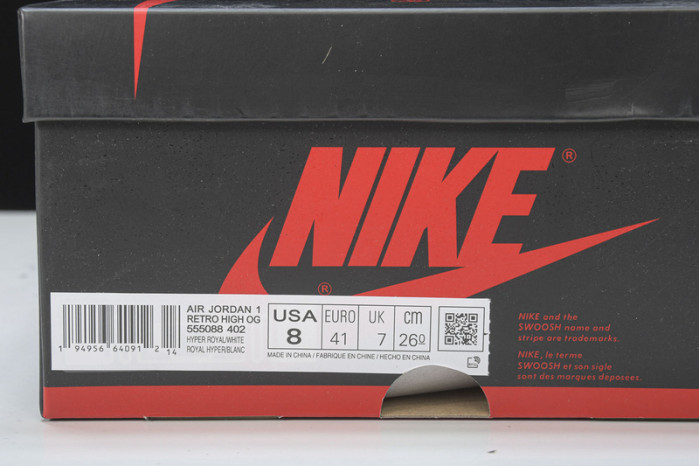 Air Jordan 1 Retro High OG Hyper Royal 555088-402