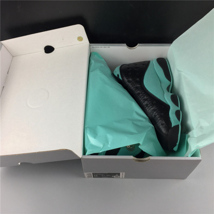 AIR JORDAN 13 RETRO BLACK ISLAND GREEN 414571-030