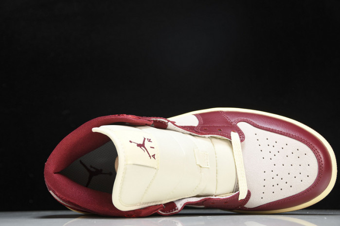 Air Jordan 1 Mid SE Tiki Leaf Team Red (Women