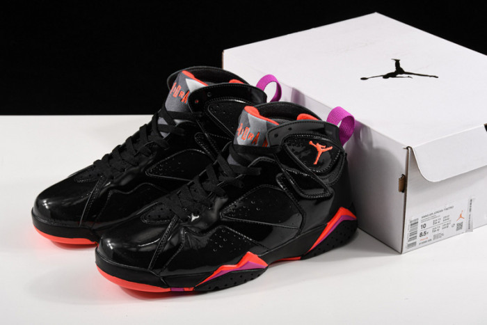 AIR JORDAN 7 RETRO BLACK PATENT 313358-006