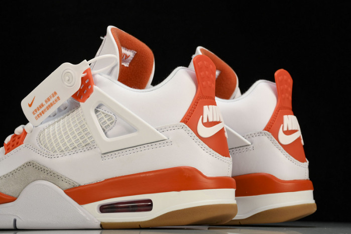 Nike SB x Air Jordan 4  White Orange DR5415-108