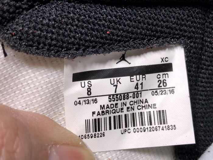 Air Jordan 1 Retro High OG Banned Bred Black Red  555088 001