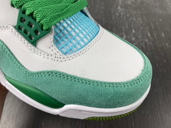 Air Jordan 4 PE White-green AJ4-KNCW