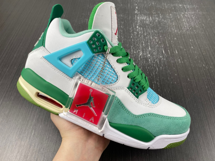 Air Jordan 4 PE White-green AJ4-KNCW