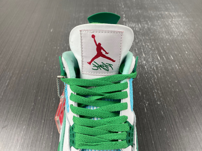 Air Jordan 4 PE White-green AJ4-KNCW