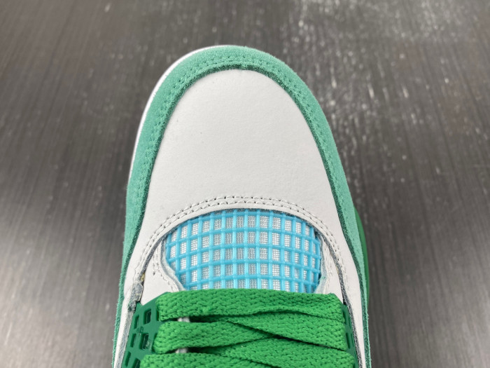 Air Jordan 4 PE White-green AJ4-KNCW