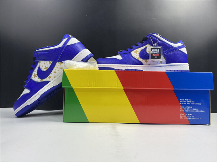 Nike SB Dunk Low Supreme Stars Hyper Royal (2021) DH3228-100
