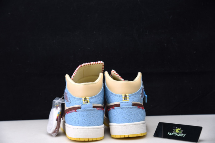 Maison Chateau Rouge x Air Jordan 1 High Mid  Fearless CU2803-200